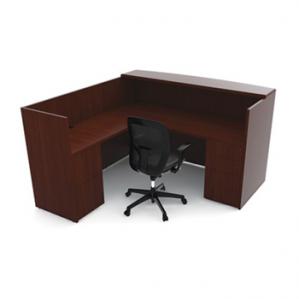 Cherryman Ruby L Reception Desk Double Pedestal